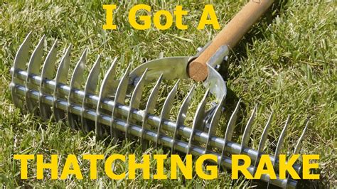 Not all lawns need dethatching, but when your lawn does need it, knowing how to dethatch your lawn is crucial to its future. I Got A Thatching Rake - YouTube