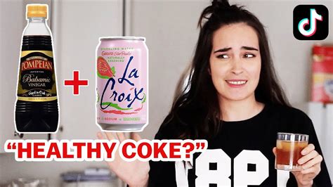 I Tried The Viral Tiktok Balsamic Healthy Coke Youtube
