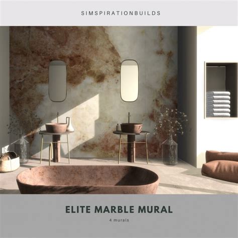 Elite Marble Mural At Simspiration Builds Sims 4 Updates