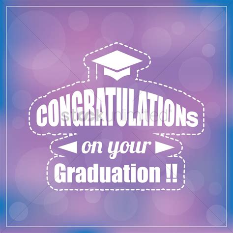 Congratulations On Your Graduation Vector Image 1828624 Stockunlimited
