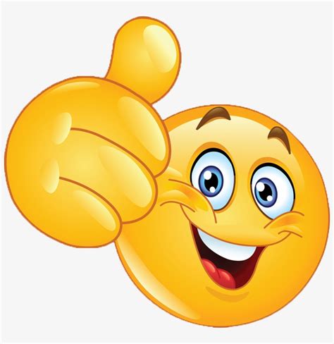 Like Emoji - Smiley Face Thumbs Up Transparent PNG - 800x765 - Free ...