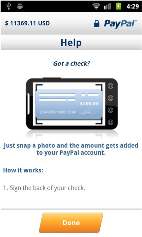 1 using paypal cash at a store. paypal-app-cash-check-scan - PayPal Slots