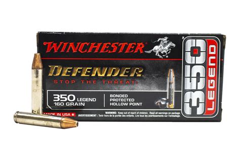 Winchester 350 Legend 160 Gr Bonded Protected Hollow Point Defender 20