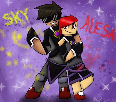 Drawing Challenge Day 322 Sky And Alesa By Hayy1 On Deviantart