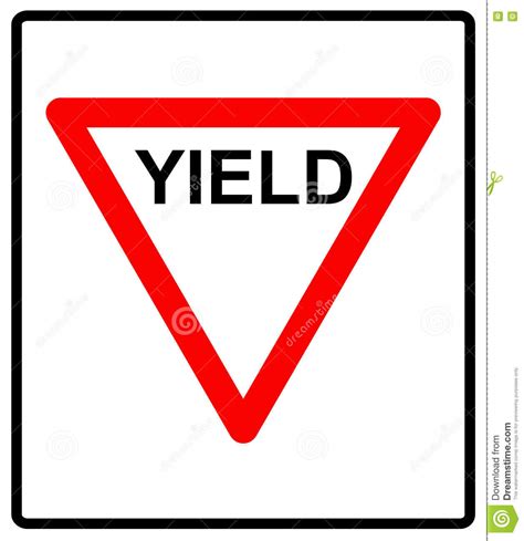 vector illustration of a yield road sign 81135704