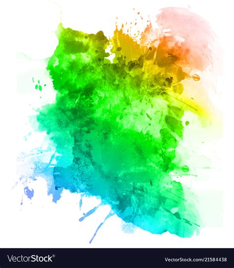 Abstract Watercolor Paint Art Background Vector Image