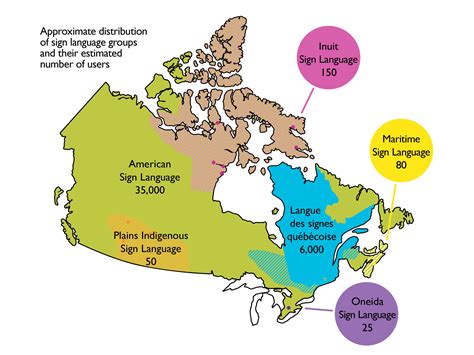1 Sign Languages Of Canada Map Canadian Audiologist