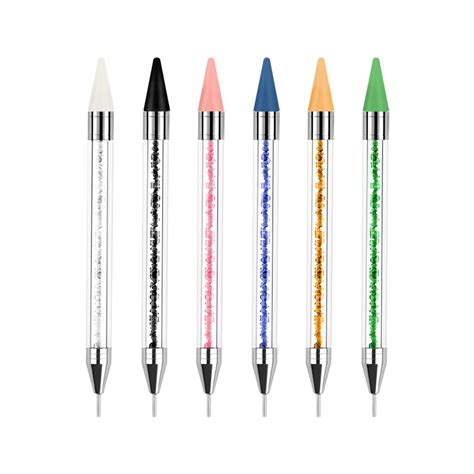 Point Drill Crayon Double Headed Acrylic Dot Needle Nail Art Pen Nail