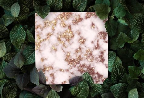 Rose Gold Glitter Marble Wallpaper