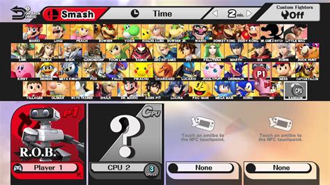 Super Smash Bros For Wii U Fully Unlocked Character And Stage Select