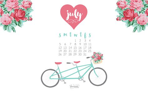 🔥 Download July Printable Calendar Desktop Wallpaper Dawn Nicole