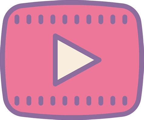 Cute Pink Pastel Youtube Logo Social Media Icons In Pink Square