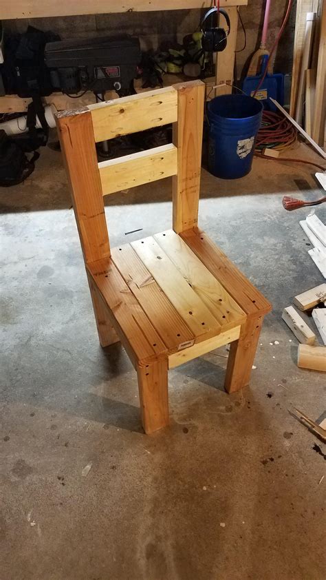 I Made A 2x4 Chair From Online Instructions It Aint Much But Its A