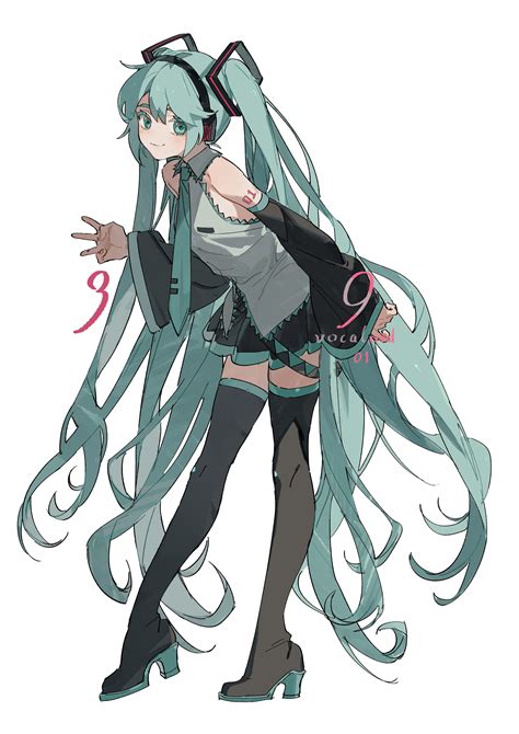 Zhibuji Loom Anime Girls Hatsune Miku Vocaloid Anime Portrait