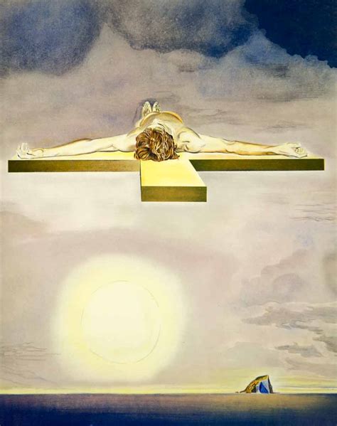 1980 Lithograph Salvador Dali Crucifixion Cross Surrealism Art Xxe Sie