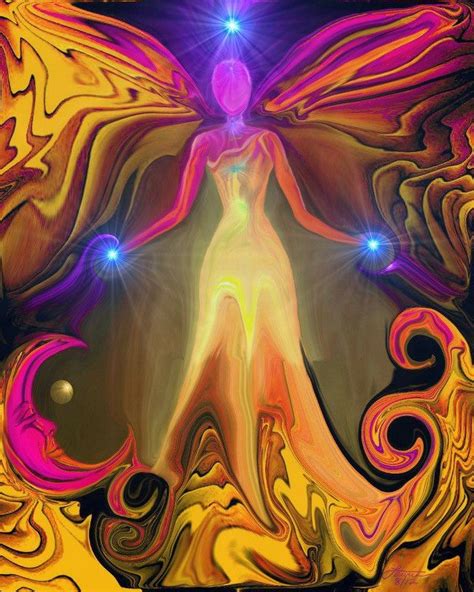 rainbow print chakra angel art reiki healing decor spiritual energy empathy product
