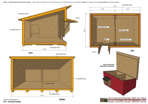 Last but not least, you have to take care of the finishing touches. home garden plans: DH100 - Insulated Dog House Plans - Dog ...