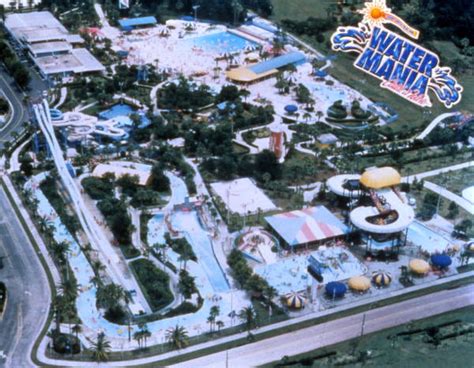 Florida Memory • Aerial View Overlooking The Water Mania Theme Park In