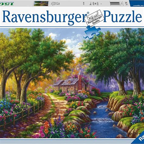 Ravensburger Cottage By The River Jigsaw Puzzle 1500 Pieces Pdk