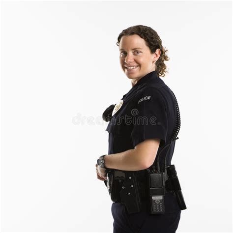 Mujer Policía Sonriente Foto De Archivo Imagen De Color 3421288