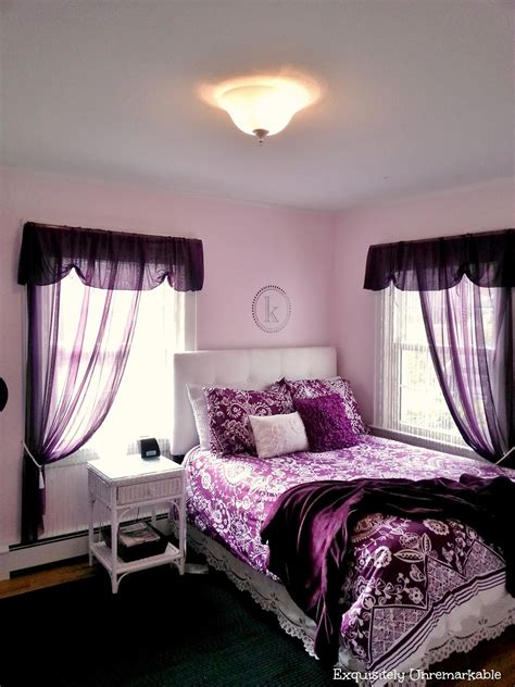 dark purple rooms for teenage girls