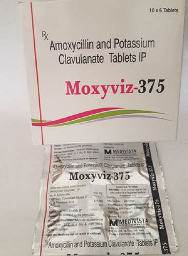 Golden Moxyviz Amoxycillin And Potassium Clavulanate Mg Antibiotic Tablet At Best Price