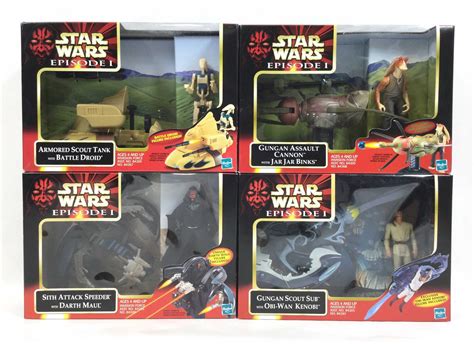Lot Hasbro Star Wars Episode 1 Action Figure Vehicles
