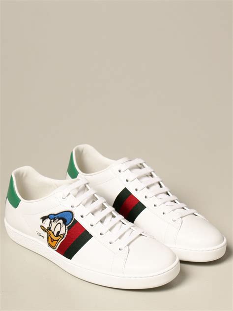 Gucci Ace Donald Duck Disney X Sneakers In Leather Sneakers Gucci
