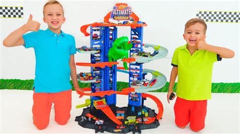 Vlad And Niki Pretend Play Ultimate Garage Hot Wheels City Youtube