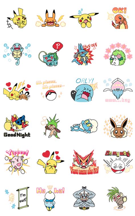 Linewsticker Animated Pokémon Stickers