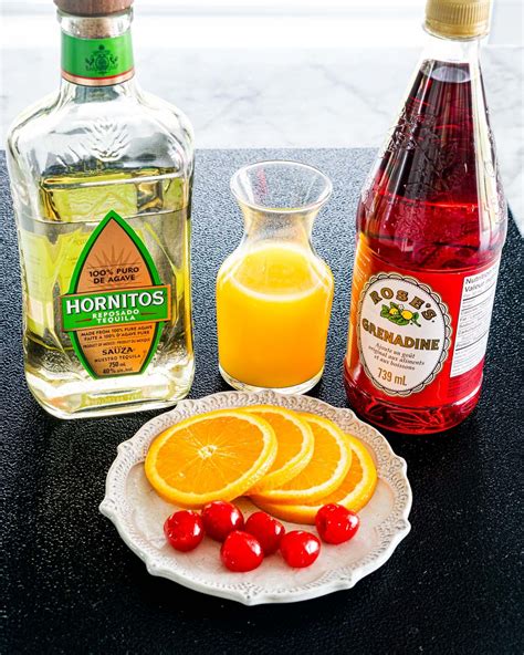Tequila sundown / a wide variety of tequila shot drinks options are available to you, such as certification, packaging, and type. side view shot of all the ingredients needing to make tequila sunrise in 2020 | Tequila sunrise ...