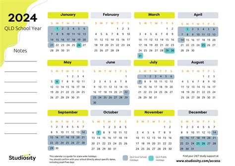 School Terms And Public Holiday Dates For Qld In 2024 Studiosity