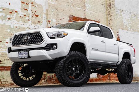 Lifted Toyota Tacoma Trd Sport With Fuel Tech Wheels And