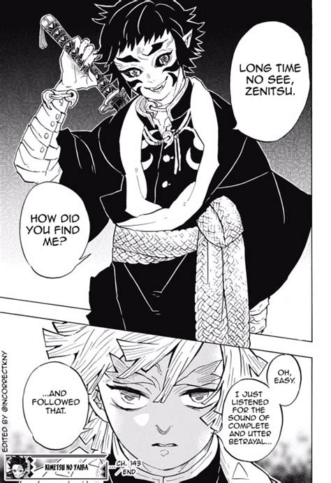Demon Slayer Manga Panels Zenitsu
