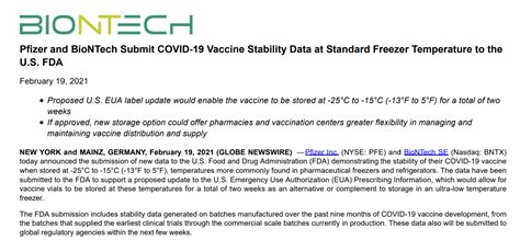 Biontech的产品开发方法已与eli lilly and company，genmab，sanofi，bayer animal health，genentech（roche group旗下），genevant和pfizer进行了七次合作，并通过150多家同行 2020年5月，biontech 与 辉瑞公司 合作研发的新冠肺炎疫苗（新冠病毒疫苗）开始进行人体实验。 无需全程超低温存储 辉瑞/BioNTech向FDA申请放宽冷链条件-科技频道-和讯网