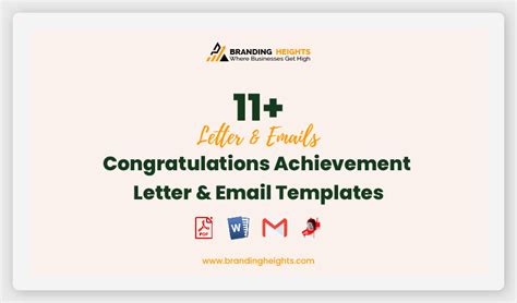 11 Congratulations Achievement Letter And Email Templates Free