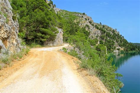 Dirt Road By Lake Stock Image Image Of Water River 22824775