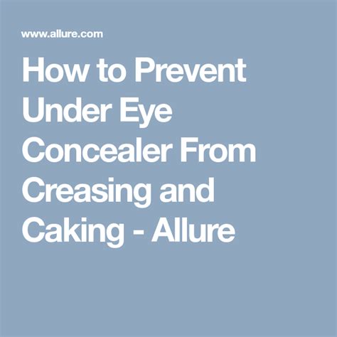 How To Set Your Undereye Concealer So Itll Never Crease Again Under