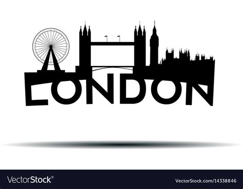 London Cityscape Royalty Free Vector Image Vectorstock