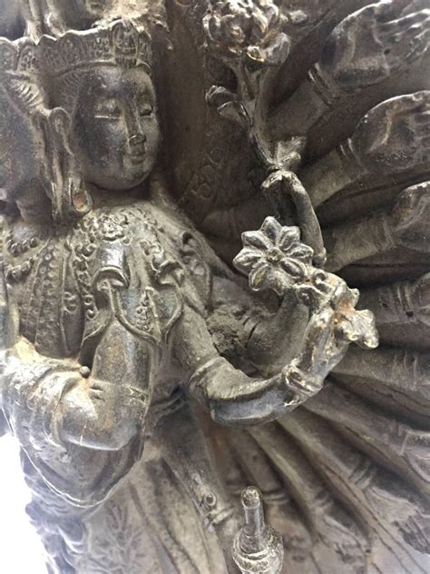 How old is kuan yin from feng shui? Fine Bronze Thousand-Hand Kwan Yin Statue For Sale at 1stdibs
