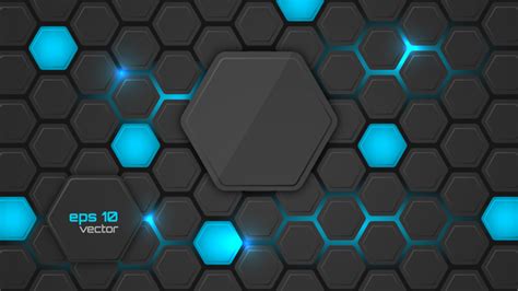 Black Hexagon Carbon Fiber Background Vectors 03 Free Download