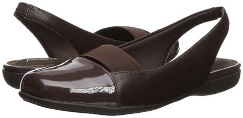 trotters womens sarina leather closed toe slingback dark brown patent size 6 5 ebay