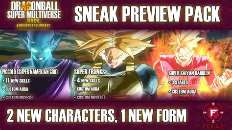 Dragon Ball Xenoverse 2 Super Multiverse Dlc Pack Sneak Preview Pack Trailer Youtube