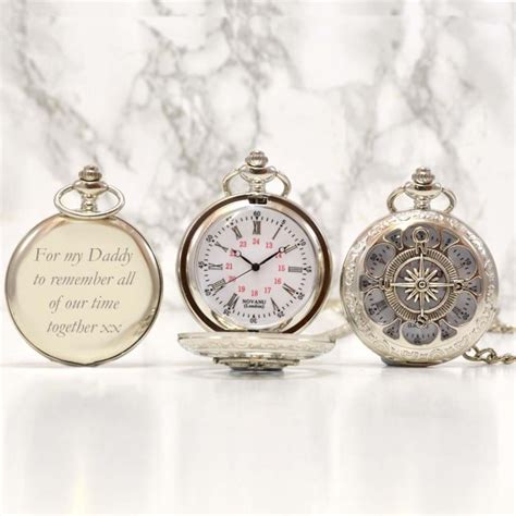 Ts For Dad Personalised Pocket Watch Compass Design Tsonline4u