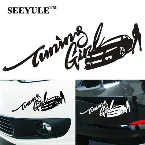 1pc Seeyule 29x10cm Car Sticker Tuning Girl And Sexy Lady Reflective Personalized Waterproof Car