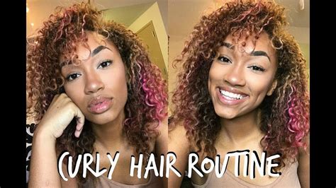 Curly Hair Routine 2018 Defined Curls Youtube