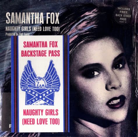 Samantha Fox Naughty Girls Need Love Too 1987 Pink Opaque Vinyl