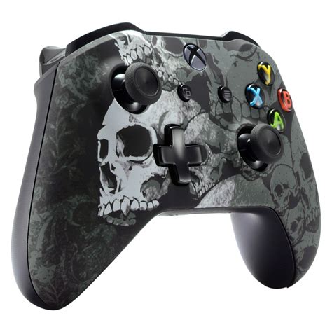 Custom Skull Soft Touch Replacement Front Shell For Xbox One X S Game