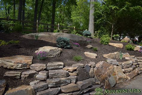 Natural Stone Retaining Walls Naturescapes Landscape Specialists