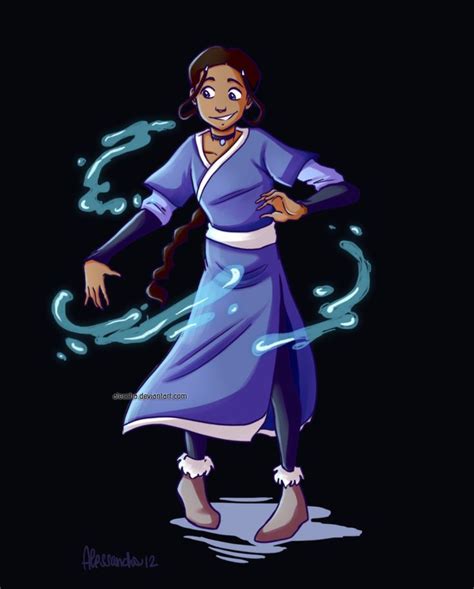 Katara In Her Waterbender Powers Of Water From Avatar The Last